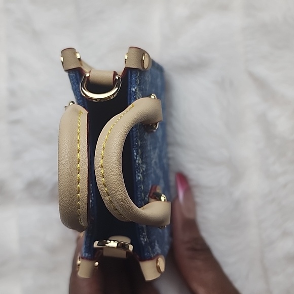 Upcycled Denim Crossbody Bag - Picture 3 of 5